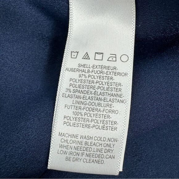 Dress The Population Andreas Wide Leg Pants Navy Blue Large - Picture 12 of 15